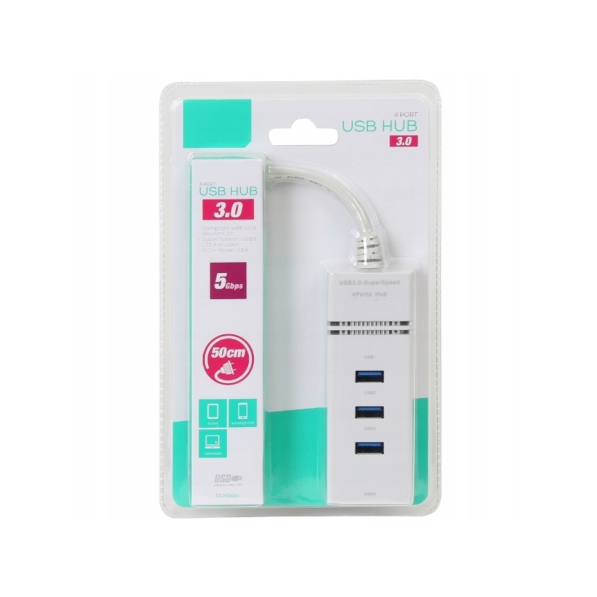 USB Hubb 4xUSB 3.0 port 50 cm