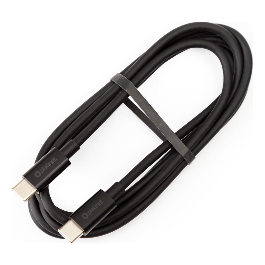 USB-kabel USB-C / USB-C anslutning 100W 1,5m svart