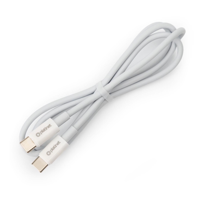 USB-kabel USB-C / USB-C anslutning 60W 1m vit