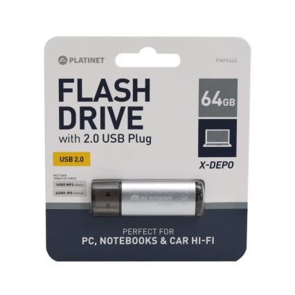 USB-minne 64GB Silver