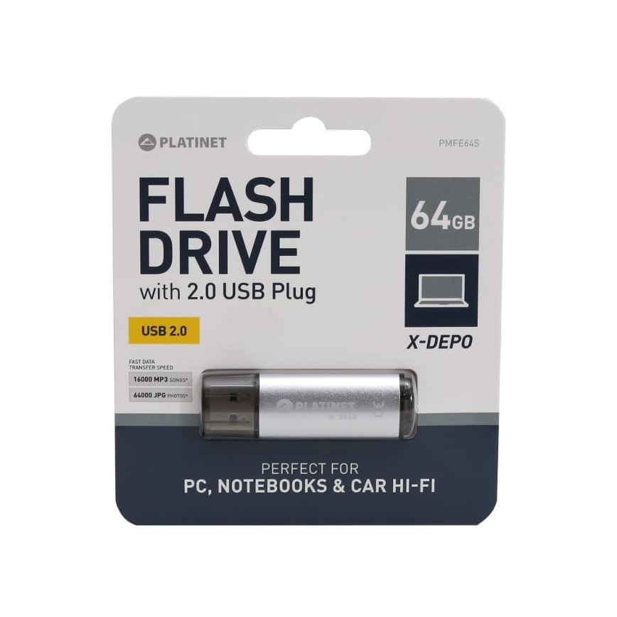 USB-minne 64GB Silver