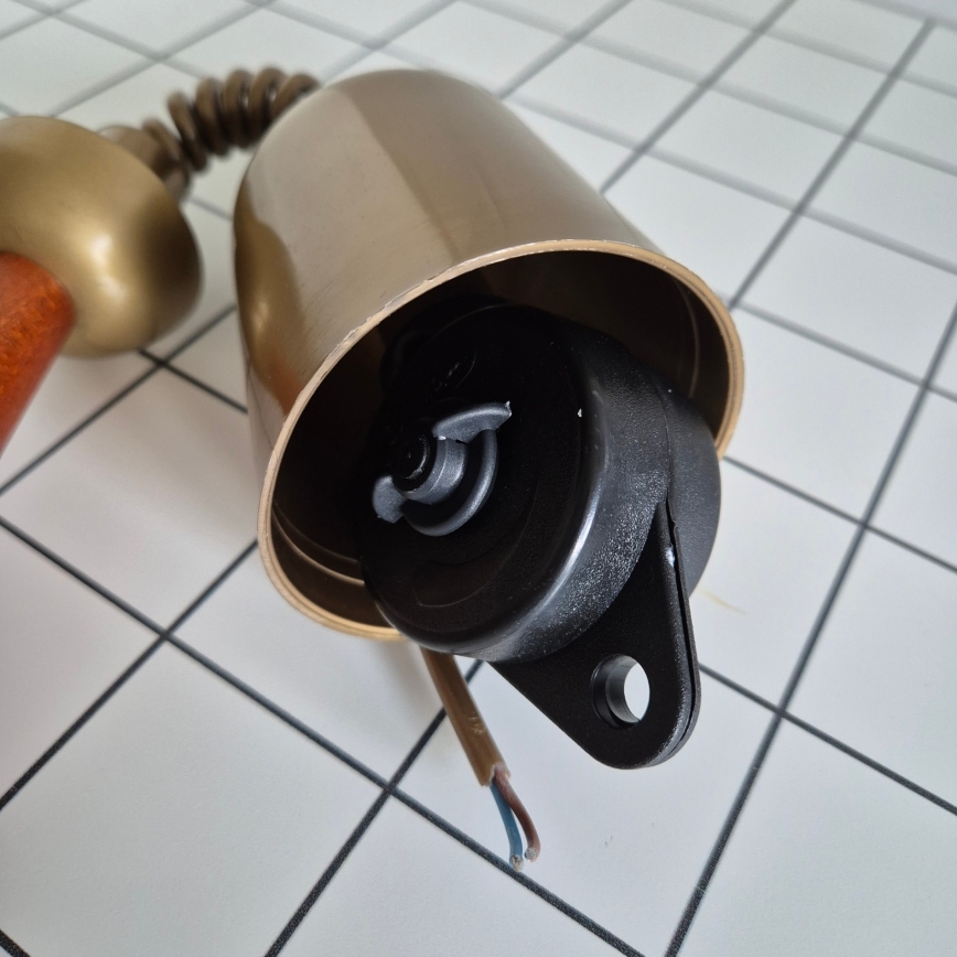 Nedhissbar taklampa CHIARA 1xE27/60W/230V brun/bok