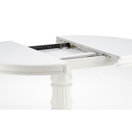 Utdragbart matbord WILLIAM 75x124 cm vitt