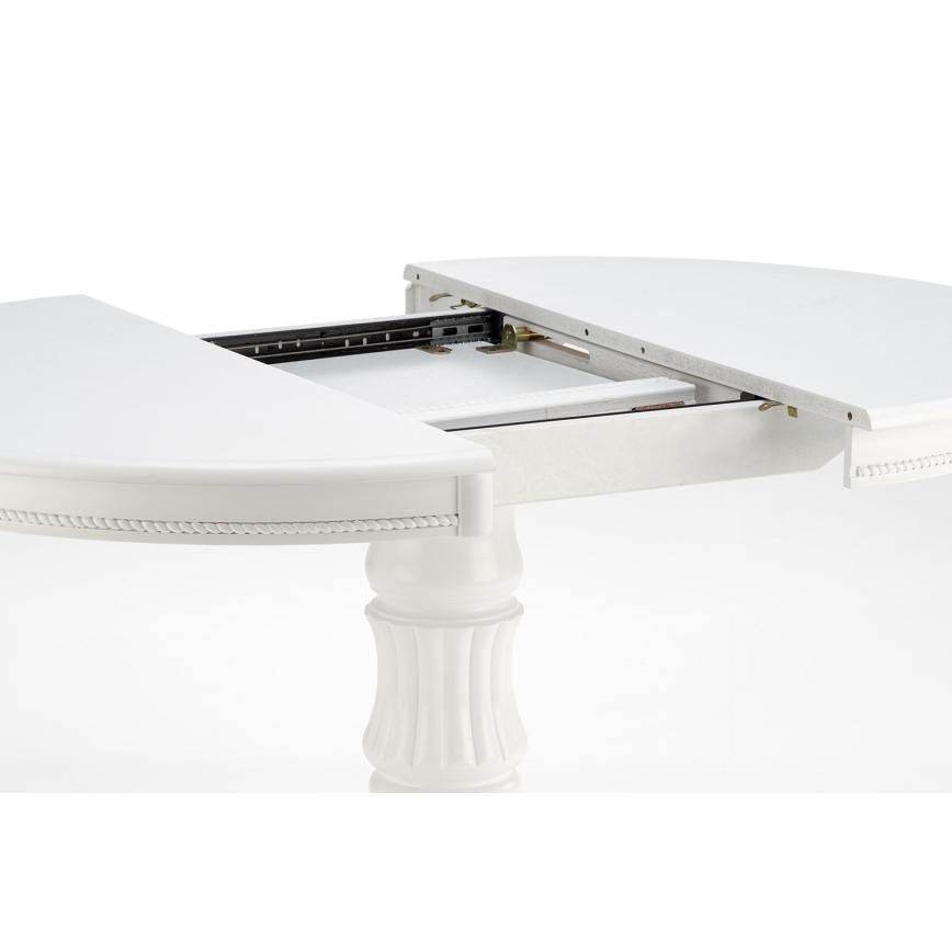 Utdragbart matbord WILLIAM 75x124 cm vitt