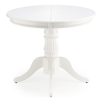 Utdragbart matbord WILLIAM 75x124 cm vitt