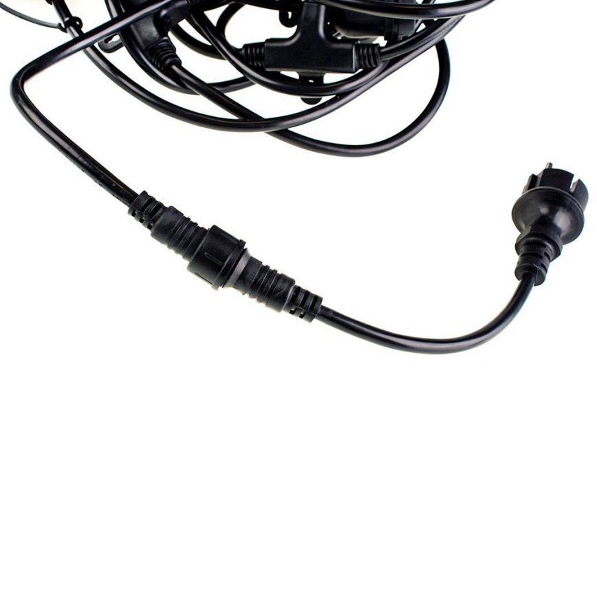 Utomhus dekorationskedja GIRLANDA 10 m 10xE27/10W/230V IP44