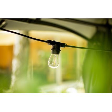 Utomhus dekorationskedja MIMOSA 20xE27/1,3W/230V IP44 10m