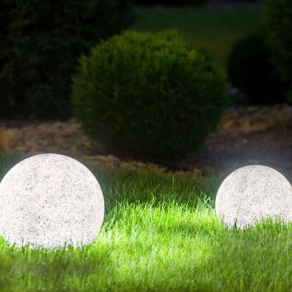 Utomhus dekorativ belysning GARDEN BALL 1xE27/40W/230V IP65 d. 28 cm