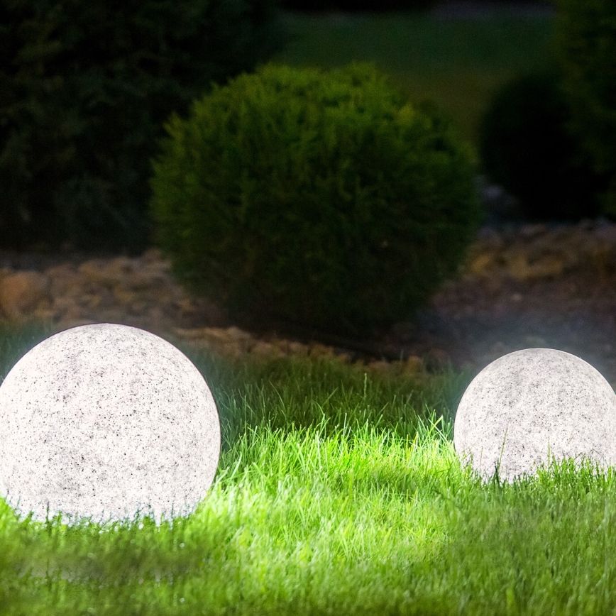 Utomhus dekorativ belysning GARDEN BALL 1xE27/40W/230V IP65 d. 28 cm