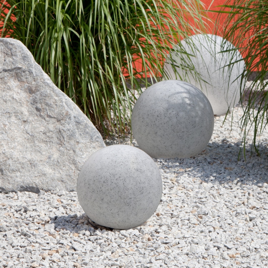 Utomhus dekorativ belysning GARDEN BALL 1xE27/40W/230V IP65 d. 28 cm