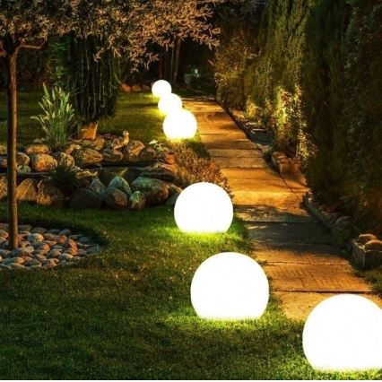 Utomhus dekorativ belysning GARDEN BALL 1xE27/40W/230V IP65 d. 38 cm