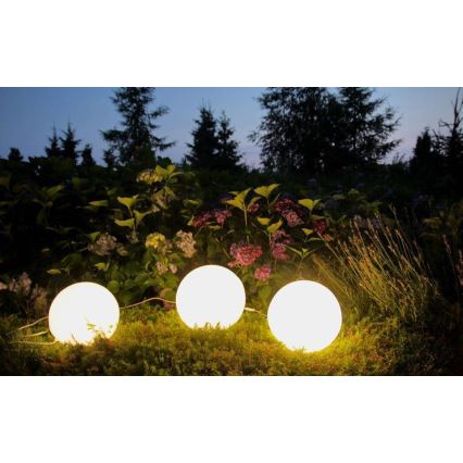 Utomhus dekorativ belysning GARDEN BALL 1xE27/40W/230V IP65 d. 38 cm