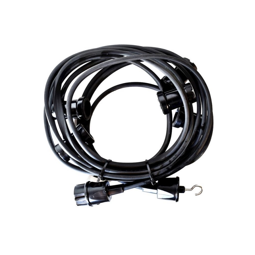 Utomhus dekorkedja GIRLAND 6,5 m 5xE27/15W/230V IP44