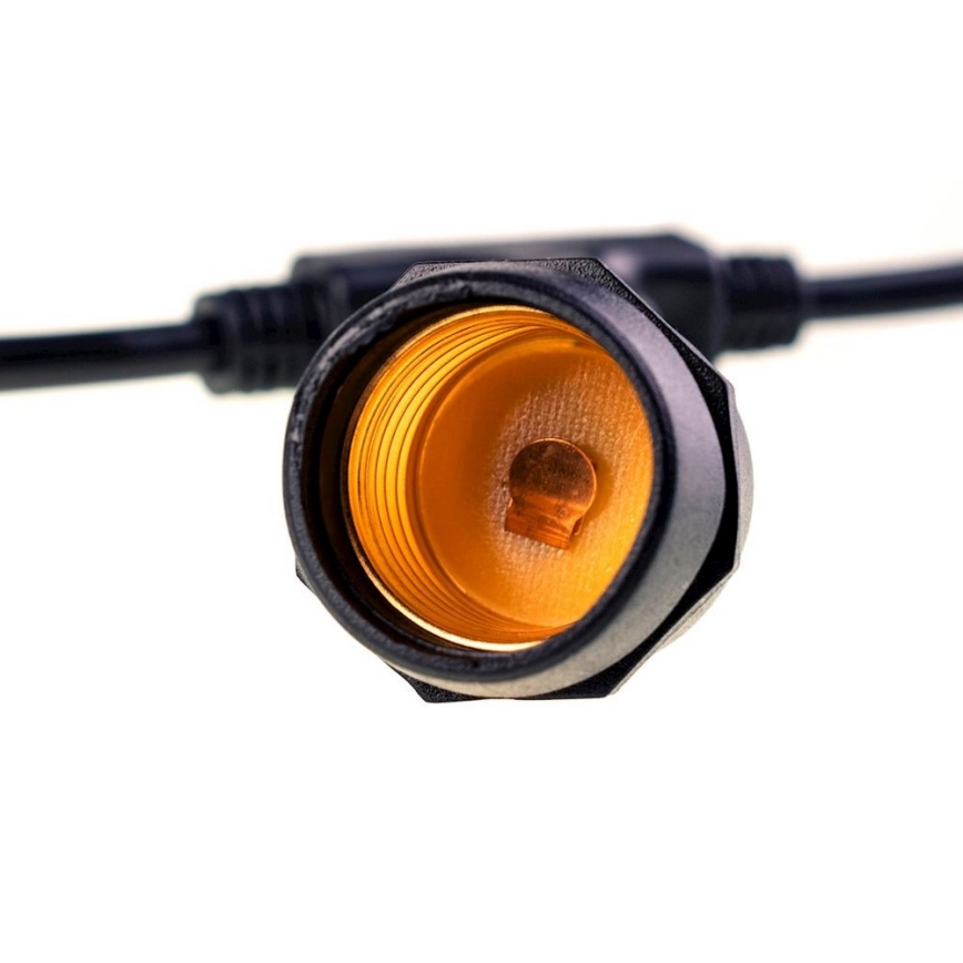 Utomhus dekorkedja GIRLANDA 10 m 10xE27/10W/230V IP44