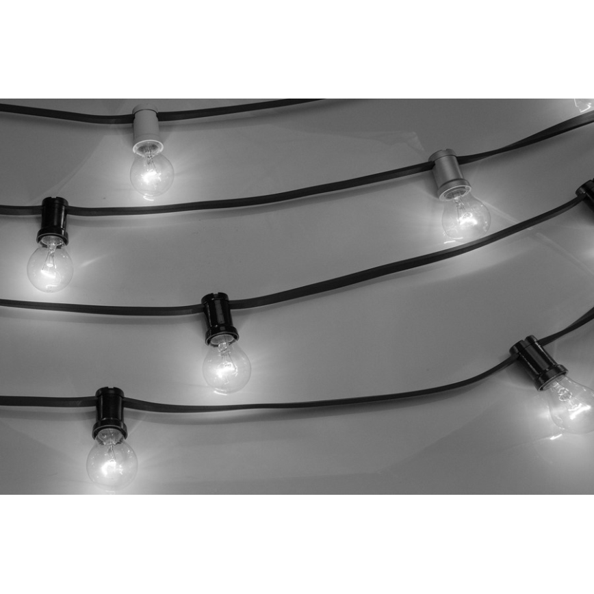 Utomhus dekorkedja GIRLANDA 6,5 m 5xE27/15W/230V IP44