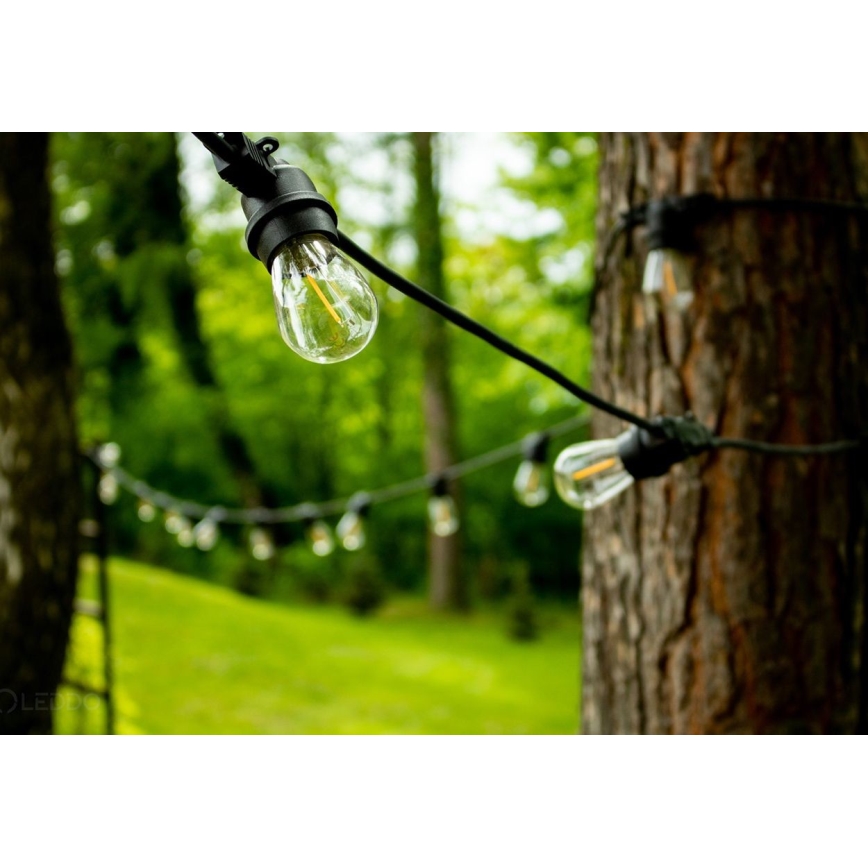 Utomhus dekorkedja MIMOSA 20xE27/1,3W/230V IP44 10m