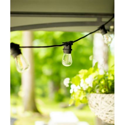 Utomhus dekorkedja MIMOSA 20xE27/1,3W/230V IP44 10m
