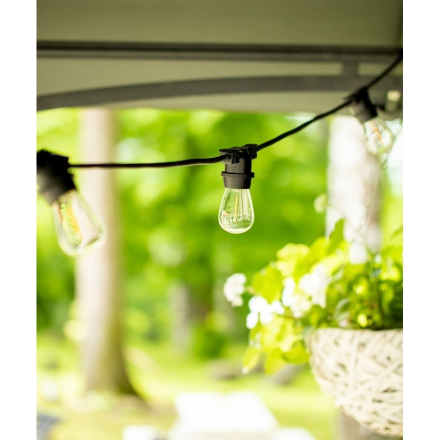 Utomhus dekorkedja MIMOSA 20xE27/1,3W/230V IP44 10m
