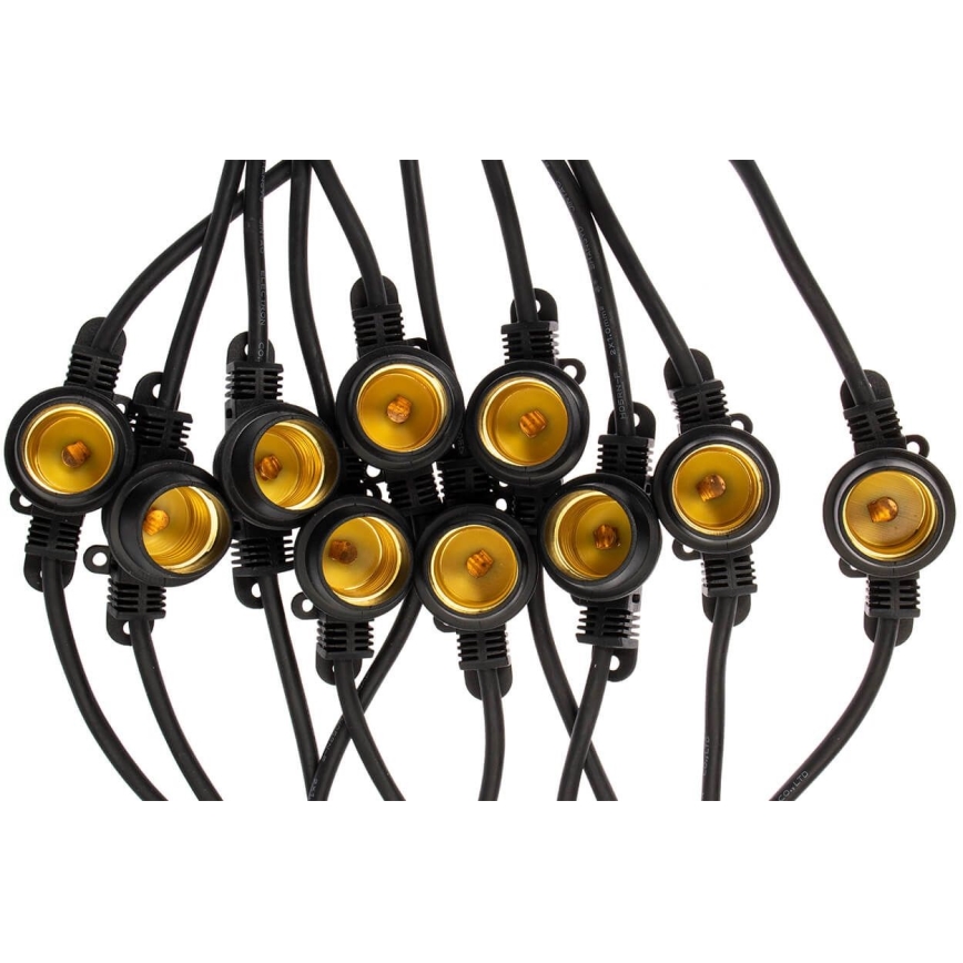 Utomhus dekorkedja MIMOSA 20xE27/1,3W/230V IP44 20m
