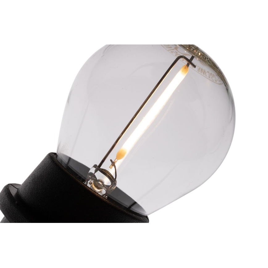 Utomhus dekorkedja MIMOSA 20xE27/1,3W/230V IP44 20m