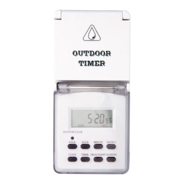 Utomhus digital timer 230V/16A IP44
