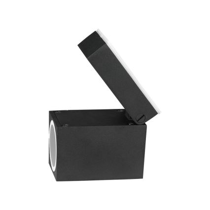Utomhus flexibel vägglampa 1xGU10/35W/230V IP44 svart