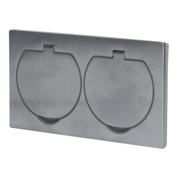 Utomhus inbyggt dubbelt uttag IP55