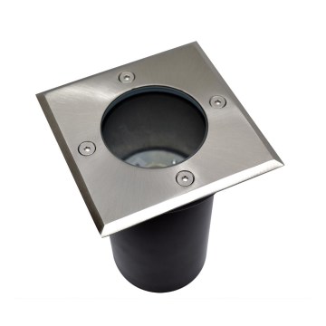 Utomhus infälld armatur 1xGU10/35W/230V IP44 matt krom