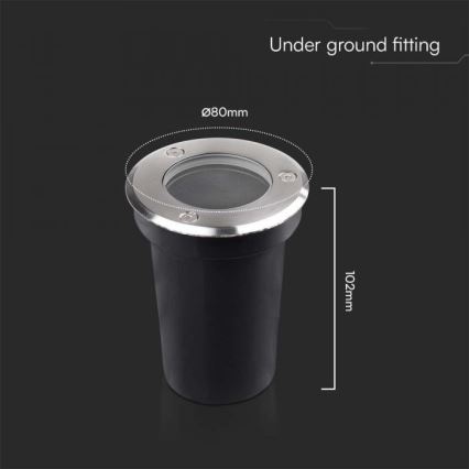 Utomhus infälld armatur 1xGU10/35W/230V IP67