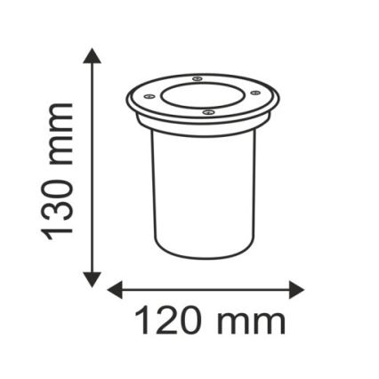 Utomhus Infartsbelysning COMETA 1xGU10/50W/230V IP65
