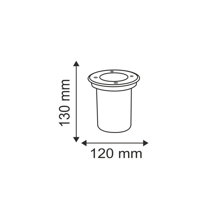 Utomhus Infartsbelysning COMETA 1xGU10/50W/230V IP65