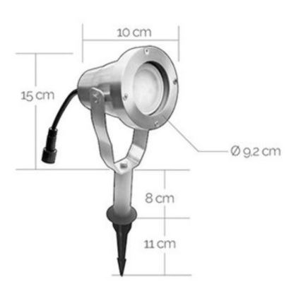 Utomhus LED belysning EASY CONNECT 1xGU10/4W/230V IP67 matt krom