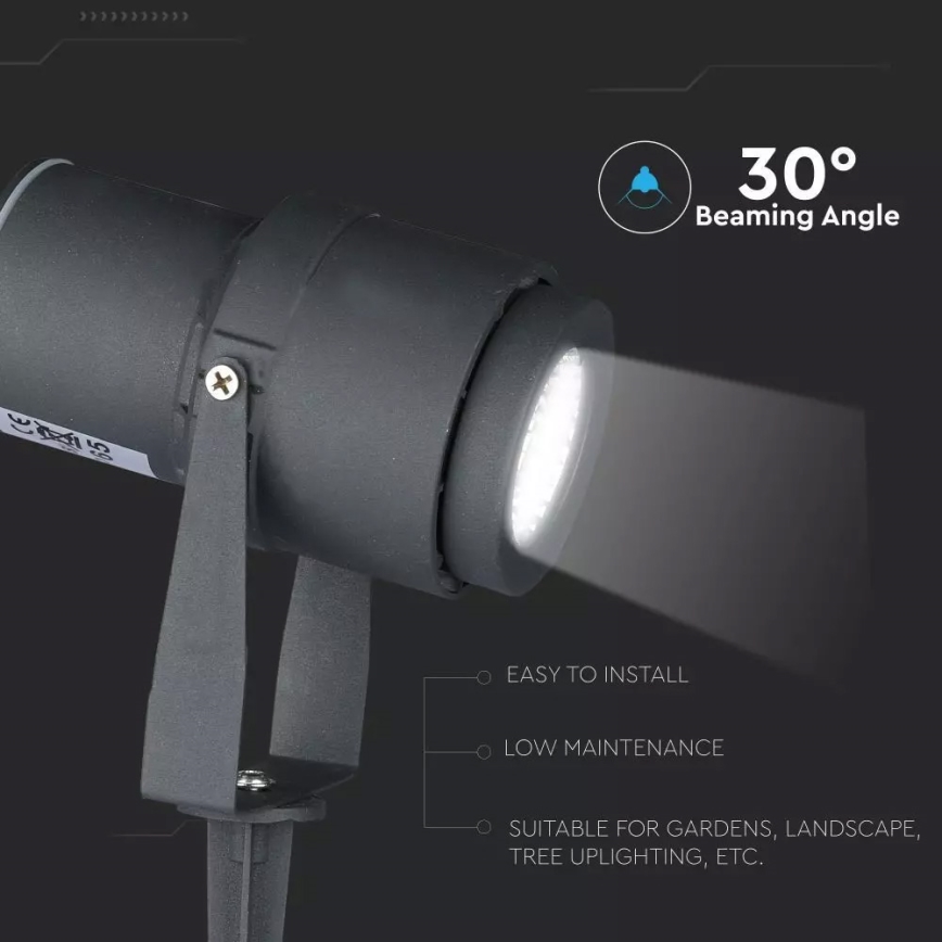 Utomhus LED belysning LED/12W/100-240V IP65