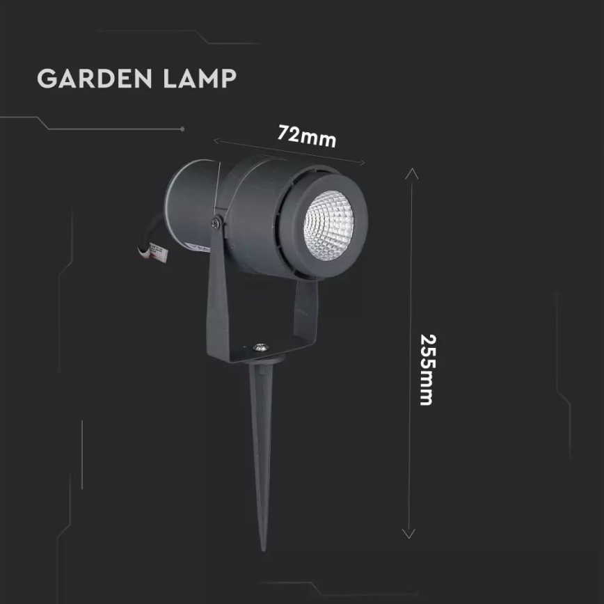 Utomhus LED belysning LED/12W/100-240V IP65