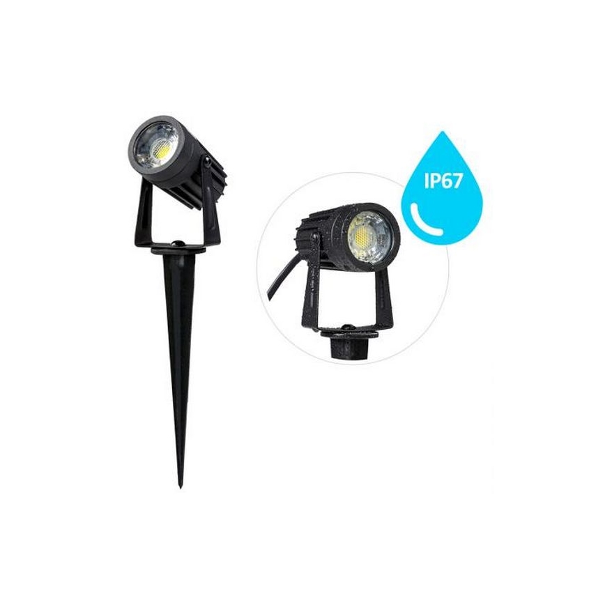 Utomhus LED belysning LED/3W/230V 2800K IP67 svart