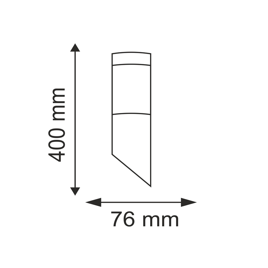 Utomhus LED belysning LIVIA 1xE27/7W/230V 4000K IP44