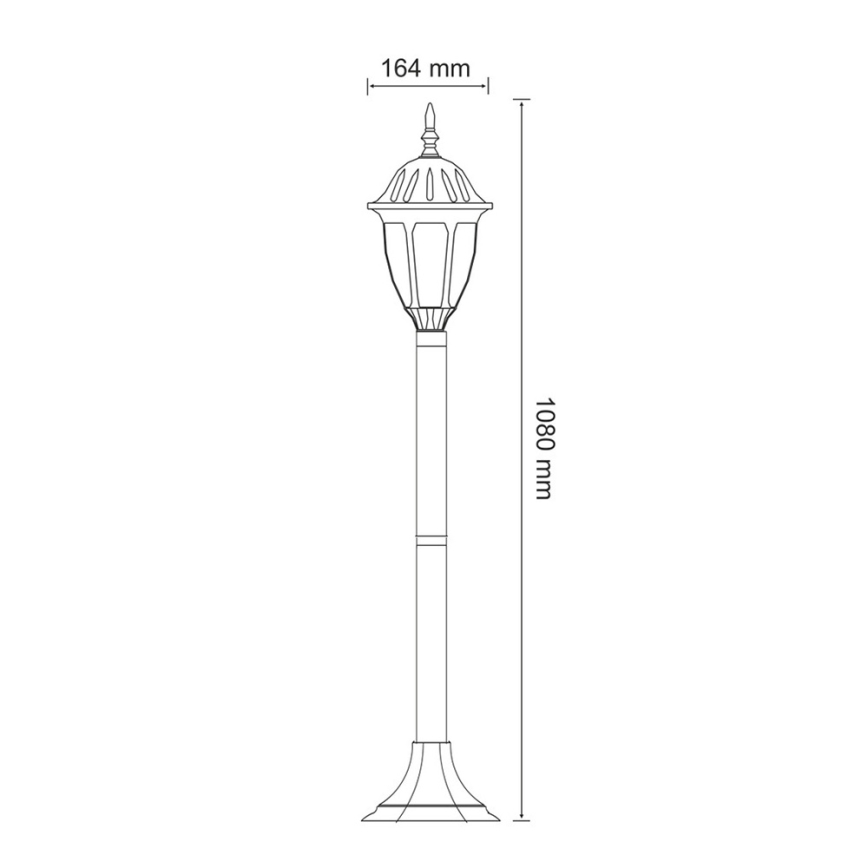 Utomhus LED lampa  FLORENCJA 1xE27/10W/230V IP43