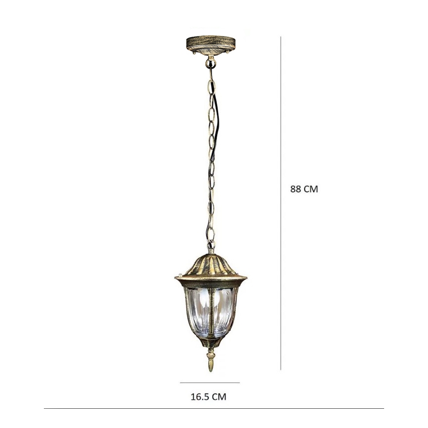 Utomhus LED Ljuskrona  FLORENCJA 1xE27/10W/230V IP43