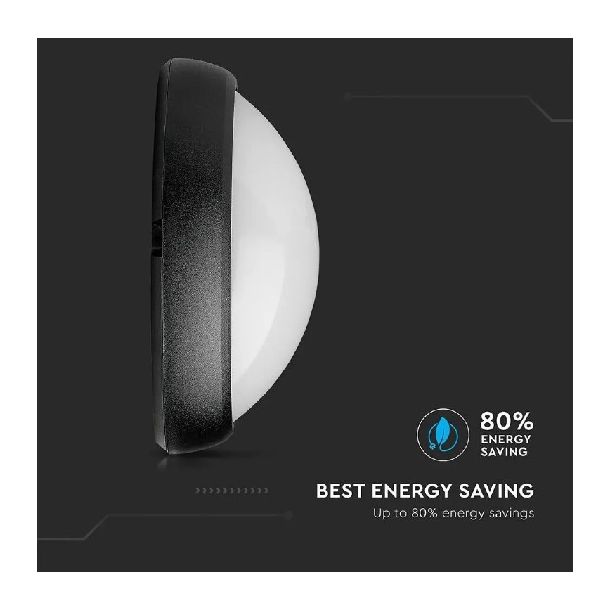 Utomhus LED taklampa  LED/12W/230V IP54