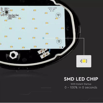 Utomhus LED taklampa  LED/12W/230V IP54