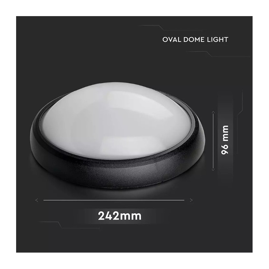 Utomhus LED taklampa  LED/12W/230V IP54