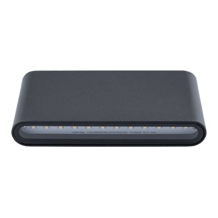 Utomhus LED Väggbelysning FLOW 2xLED/6W/230V IP54 svart