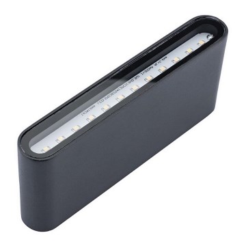 Utomhus LED Väggbelysning FLOW LED/6W/230V IP54 svart