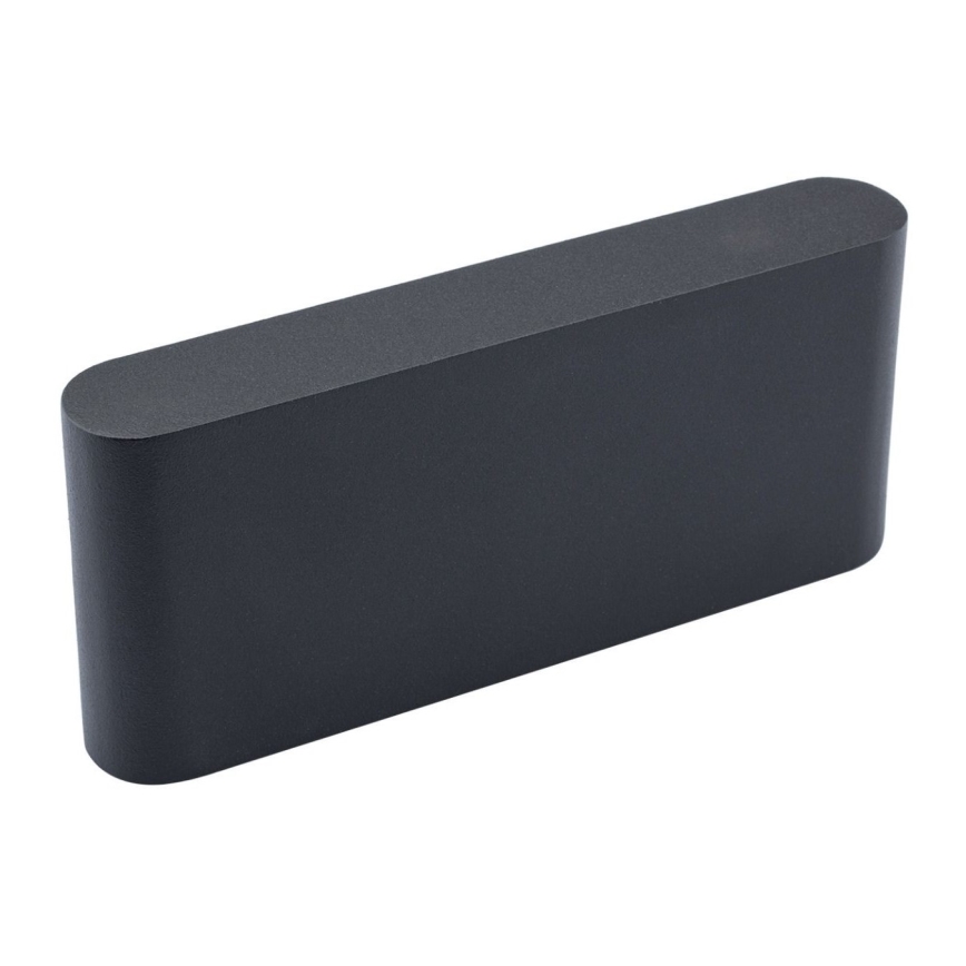 Utomhus LED Väggbelysning FLOW LED/6W/230V IP54 svart