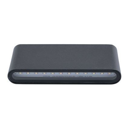 Utomhus LED Väggbelysning FLOW LED/6W/230V IP54 svart