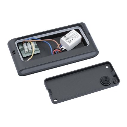 Utomhus LED Väggbelysning FLOW LED/6W/230V IP54 svart