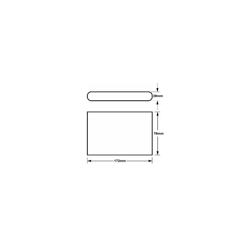 Utomhus LED Väggbelysning FLOW LED/6W/230V IP54 svart