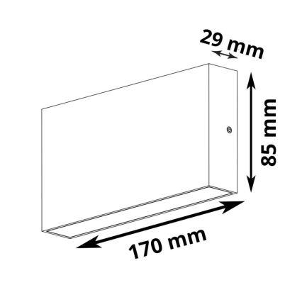 Utomhus LED vägglampa  CHICAGO 2xLED/5,5W/230V IP44