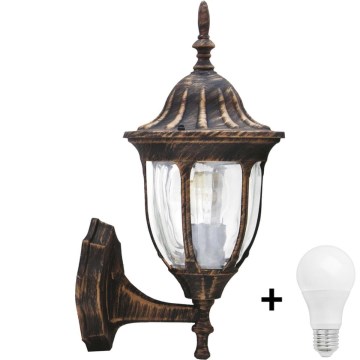 Utomhus LED vägglampa  FLORENCJA 1xE27/10W/230V IP43