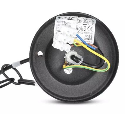 Utomhus Ljuskrona med kedja 1xE27/40W/230V IP44 svart